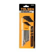 Juego de llaves allen largas medida americana 13 pzas, TOLSEN