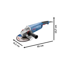 AMOLADORA DE 9 GWS 28-230 2800 WATTS 6500 RPM EJE 5/8, BOSCH