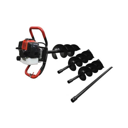 Ahoyadora/ Motoperforadora 56cc, con 3 Brocas, HUSKY