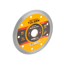 Disco de diamante corte en agua 4 1/2pulg x 7/8pulg, TOLSEN