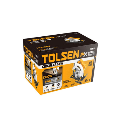 Sierra Circular Industrial 7 1/4" 1,300W, TOLSEN