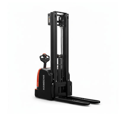 Apilador Eléctrico, Capacidad 400KG, Mástil Tríplex de 5.5M, Batería de Litio CATL 24V/202Ah con Cargador SPC-24100 (220V/1F/60Hz)