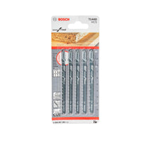 T144D, Sierras de calar Madera, para Cortes rectos, 5 Piezas, BOSCH