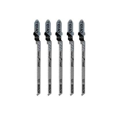 5-Pack Bosch, Juego De 5 Sierras T101AO Para Sierra Caladora con Espiga en T, BOSCH
