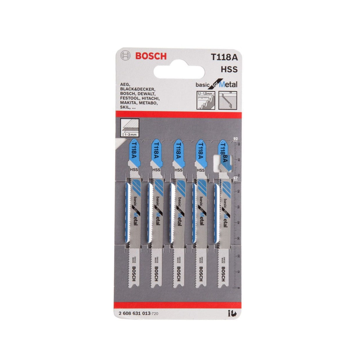 Juego De 5 Sierras T118A, BOSCH