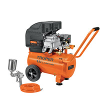 Kit, Compresor 25 L, 3 HP, Manguera De PVC Y Pistola, TRUPER