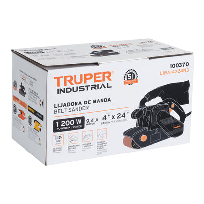 Lijadora De Banda 4 X 24' 1200 W, Industrial, TRUPER