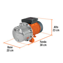 Bomba Eléctrica Tipo Jet Para Agua, Acero Inoxidable,1-1/2 HP, TRUPER