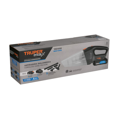 Aspiradora 20V Inalámbrica, TRUPER MAX