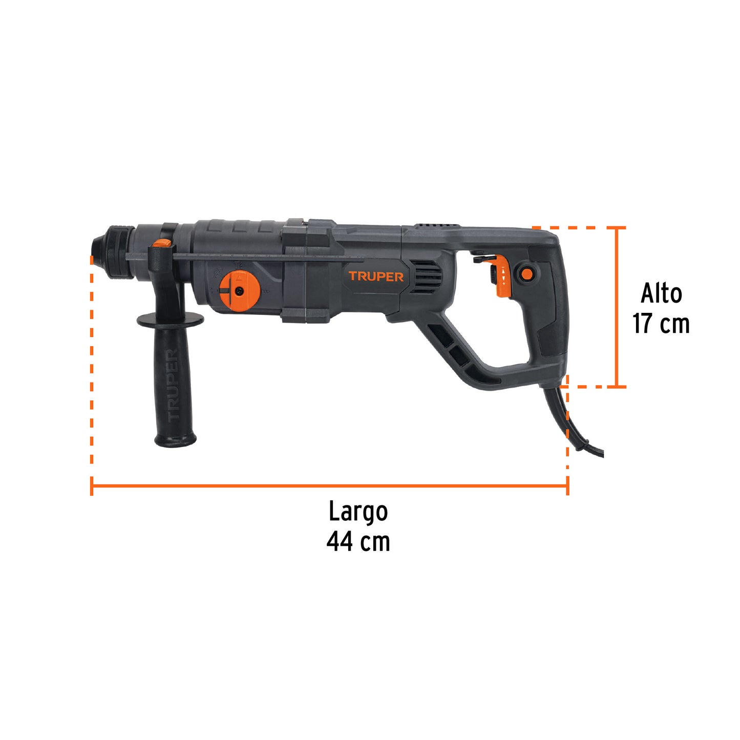 Rotomartillo SDS Plus Industrial 3.5 Joules, 800 W, TRUPER