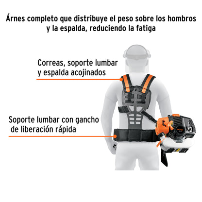 Desmalezadora A Gasolina 52 CC Mango Tipo 'Bici', 18' Corte, TRUPER