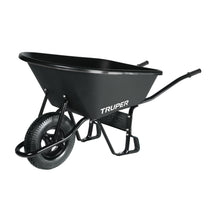 Carreta Concha Plástica 6 Ft3 Neumática, Bastidor Tubular, TRUPER