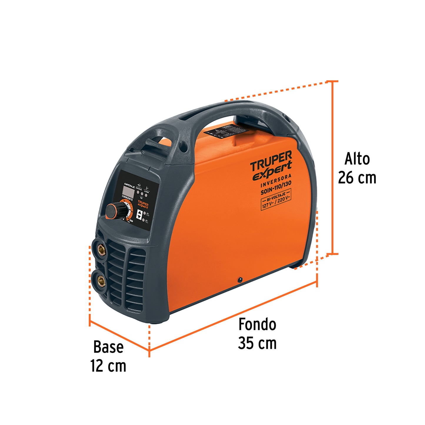 Soldadora Inversora Bi-Voltaje 130 A, 127 V/220 V, TRUPER