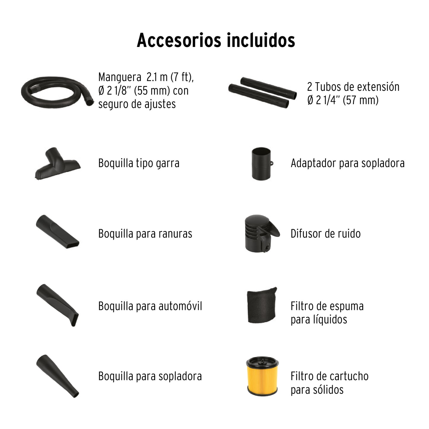 Aspiradora/Sopladora De Sólidos Y Líquidos 12 Gal, Plástica, TRUPER