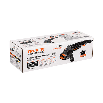 Esmeriladora Angular 4-1/2' 1250 W, Industrial, TRUPER