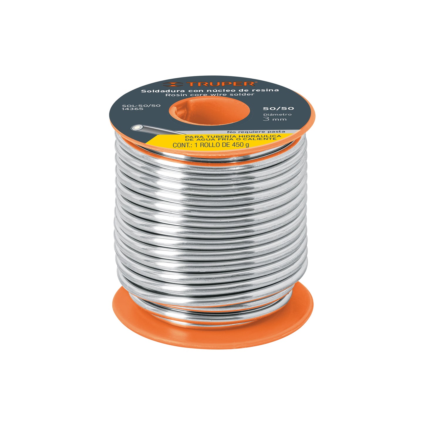 Soldadura Con Núclero Resina 50/50, Tubería Hidráulica, 450 G