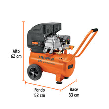 Compresor Horizontal 25L, 3 HP (Potencia Máxima), 127 V, TRUPER