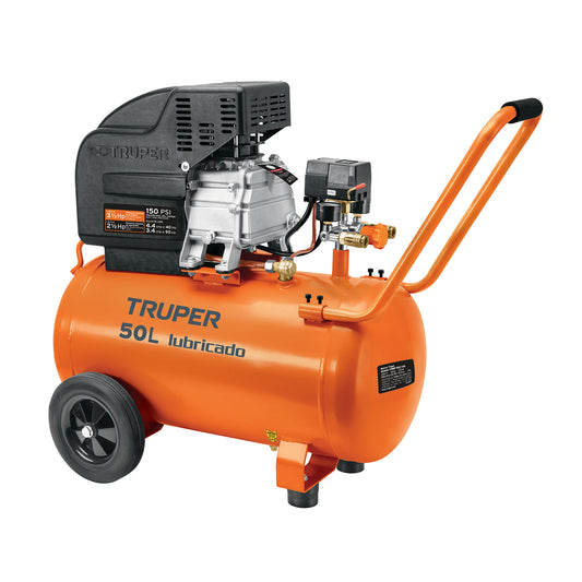 Compresor Horizontal 50L, 3-1/2 HP (Potencia Máxima),127 V, TRUPER