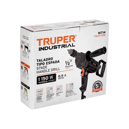 Taladro Tipo Espada 1/2' 1150 W, Industrial, TRUPER