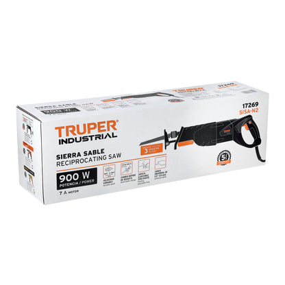 Sierra Sable 900 W Velocidad Variable, Industrial, TRUPER