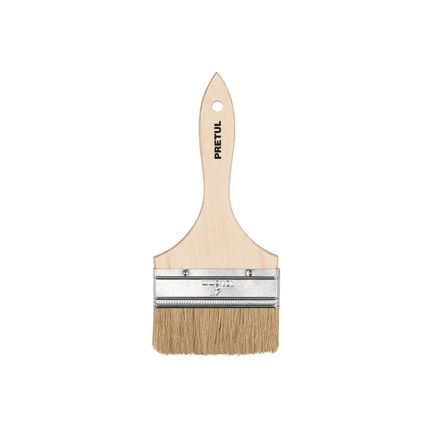 Brocha Uso General De 4' Con Mango De Madera, PRETUL