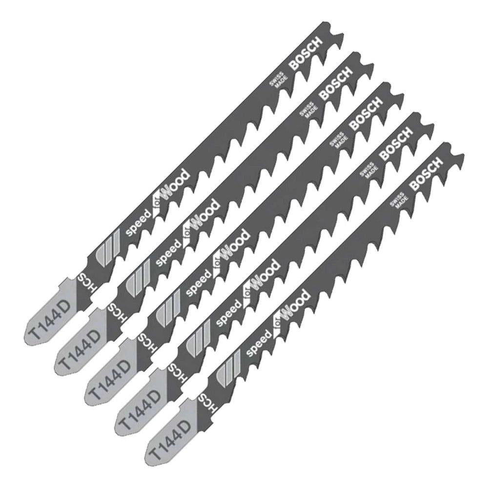 T144D, Sierras de calar Madera, para Cortes rectos, 5 Piezas, BOSCH