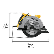 Sierra Circular 7-1/4' 1200 W, PRETUL