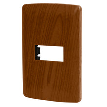 Placa 1 Módulo De ABS, Línea Italiana, Acabado Madera VOLTECK