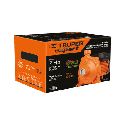 Bomba Centrífuga Para Agua Modelo Europeo, 2 HP, TRUPER EXPERT