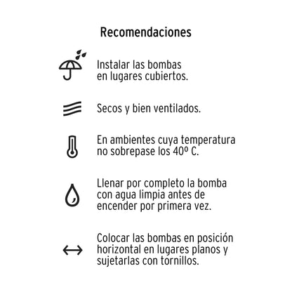 Bomba Periférica 1/2 HP, PRETUL