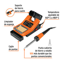 Cautín 48 W Profesional Para Electrónica Con Estación, TRUPER