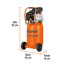 Compresor Lubricado Banda, Vertical 50L, 3-1/2HP 127V TRUPER
