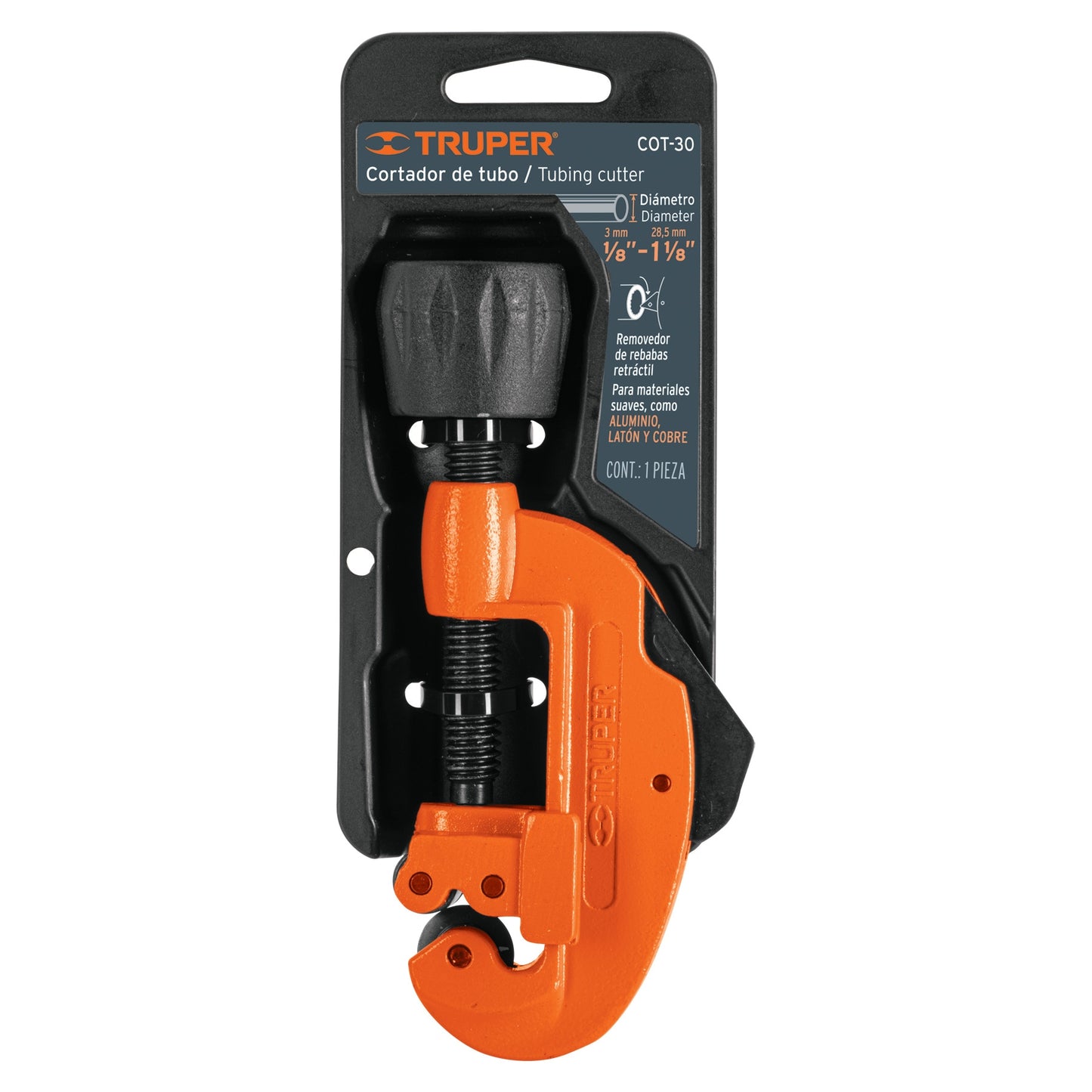 Cortador Tubo De Cobre 1/8' A 1-1/8' Cuchilla 18 MM, TRUPER