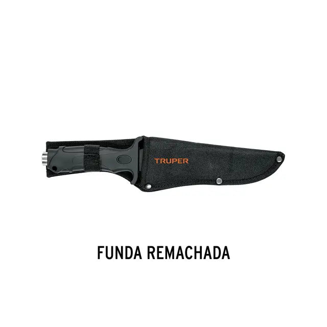 CUCHILLO TÁCTICO PARA CAMPISMO 7", TRUPER