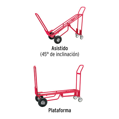 TROQUET DE CARGA CONVERTIBLE 3 EN 1, 270KG