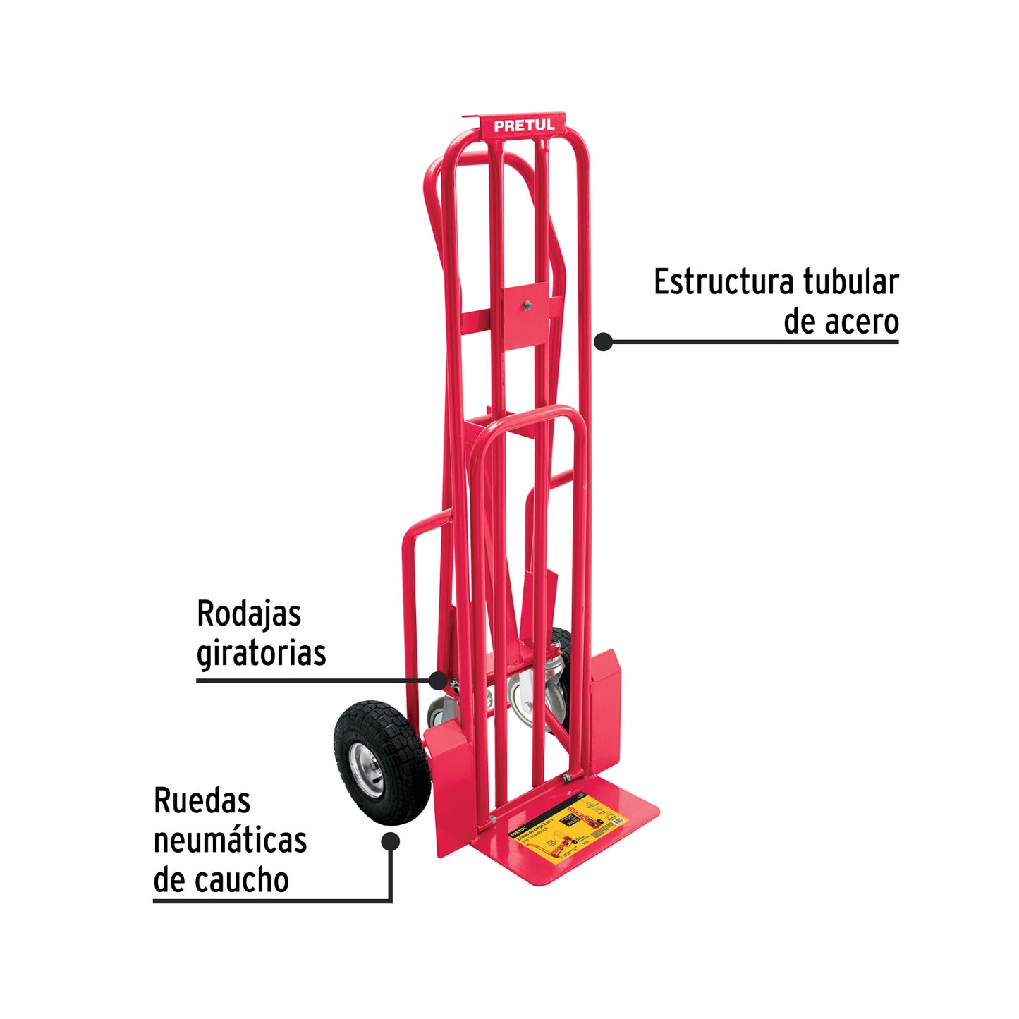 TROQUET DE CARGA CONVERTIBLE 3 EN 1, 270KG
