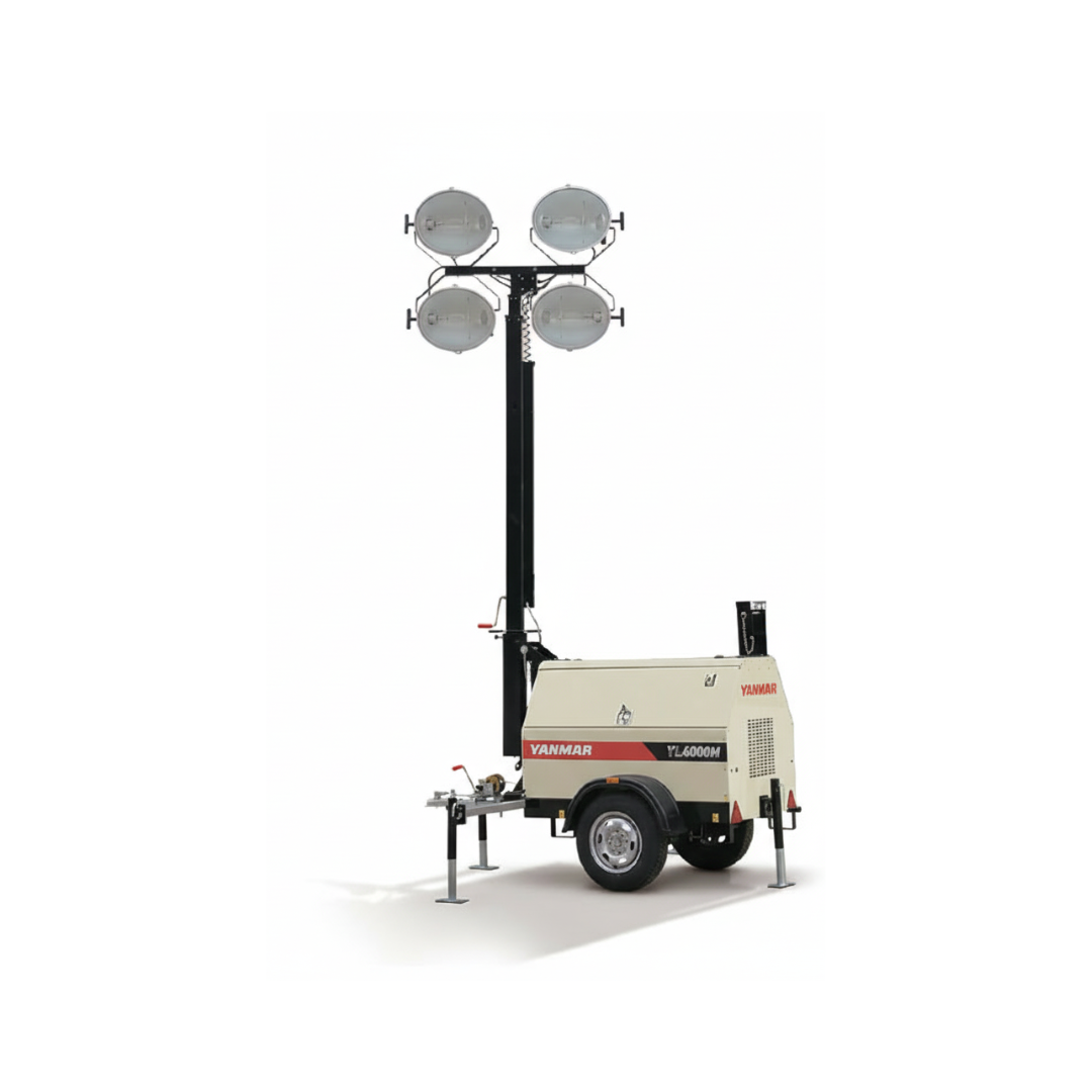 Torre de iluminación T6000, 4 focos de 1000W, JF