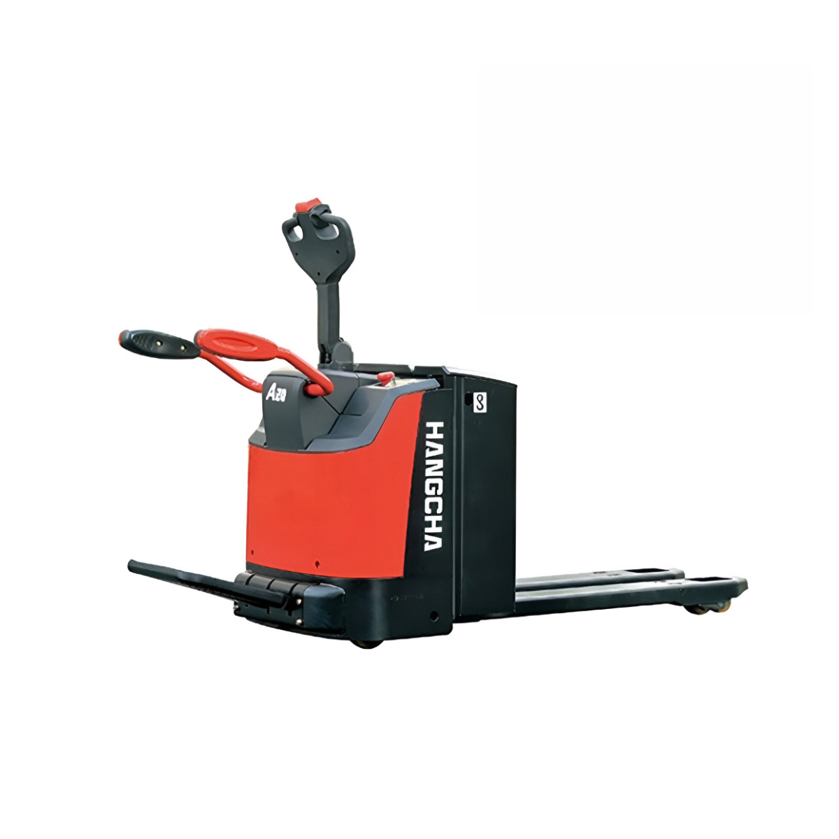 PortaPalets Eléctrico / Lagarto – Mulita de Carga Serie A Basic 2.0 Ton, Tipo Stand On, Horquilla 680x1220MM, Batería de Litio 24V/202Ah con Cargador SPC-24100 (220V/1F/60Hz)
