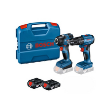 TALADRO PERC. 18V 1/2 GSB 185-LI + LLAVE IMPACTO 1/4 GDR 18V-200 + 2 BATERIAS 2.0 AH NO USA CARBNS., BOSCH