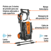 HIDROLAVADORA ELÉCTRICA 2000 PSI, MOTOR 2.6 HP, 127V/60 HZ,TRUPER