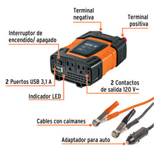 Inversor De Corriente 400 W, TRUPER