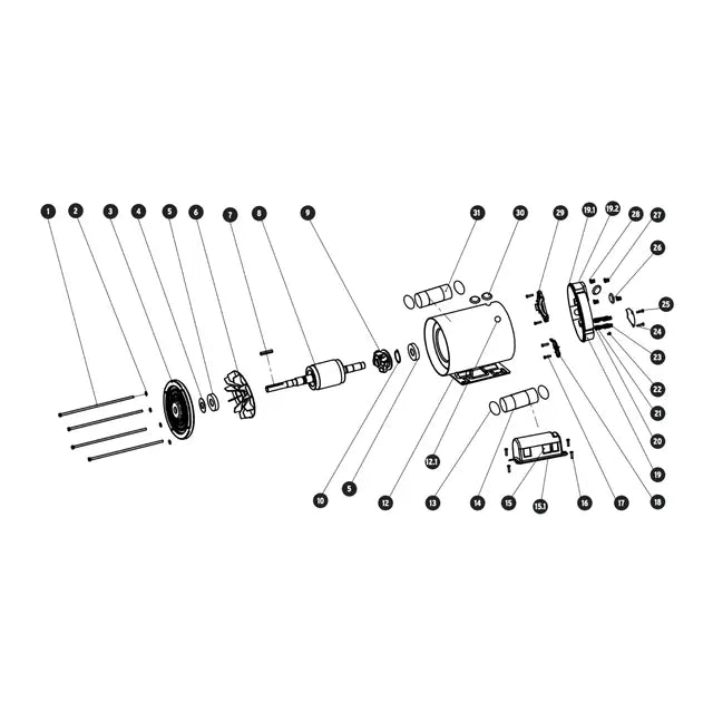 MOTOR ELÉCTRICO MONOFÁSICO DE 2 HP, BAJA VELOCIDAD, TRUPER