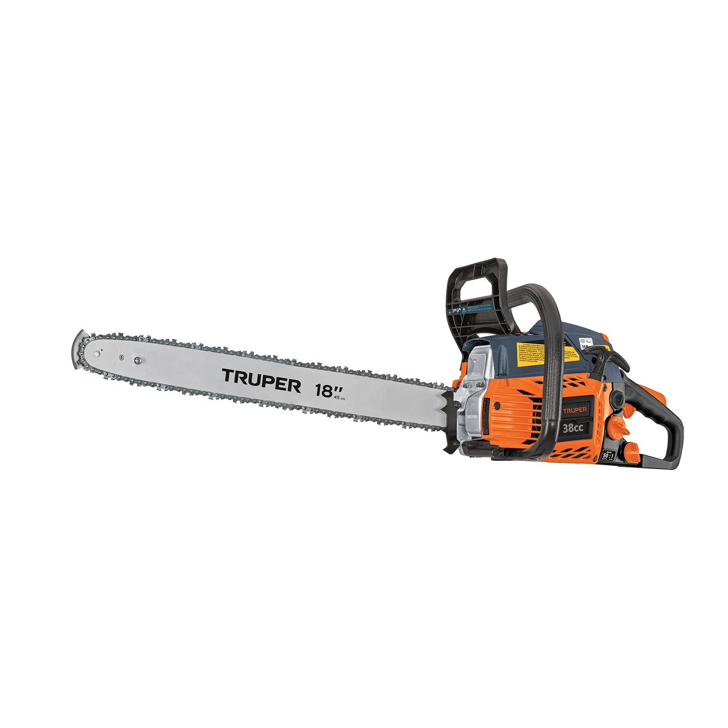 MOTOSIERRA DE GASOLINA PARA USO AGRICOLA, 38 CC, 18", TRUPER