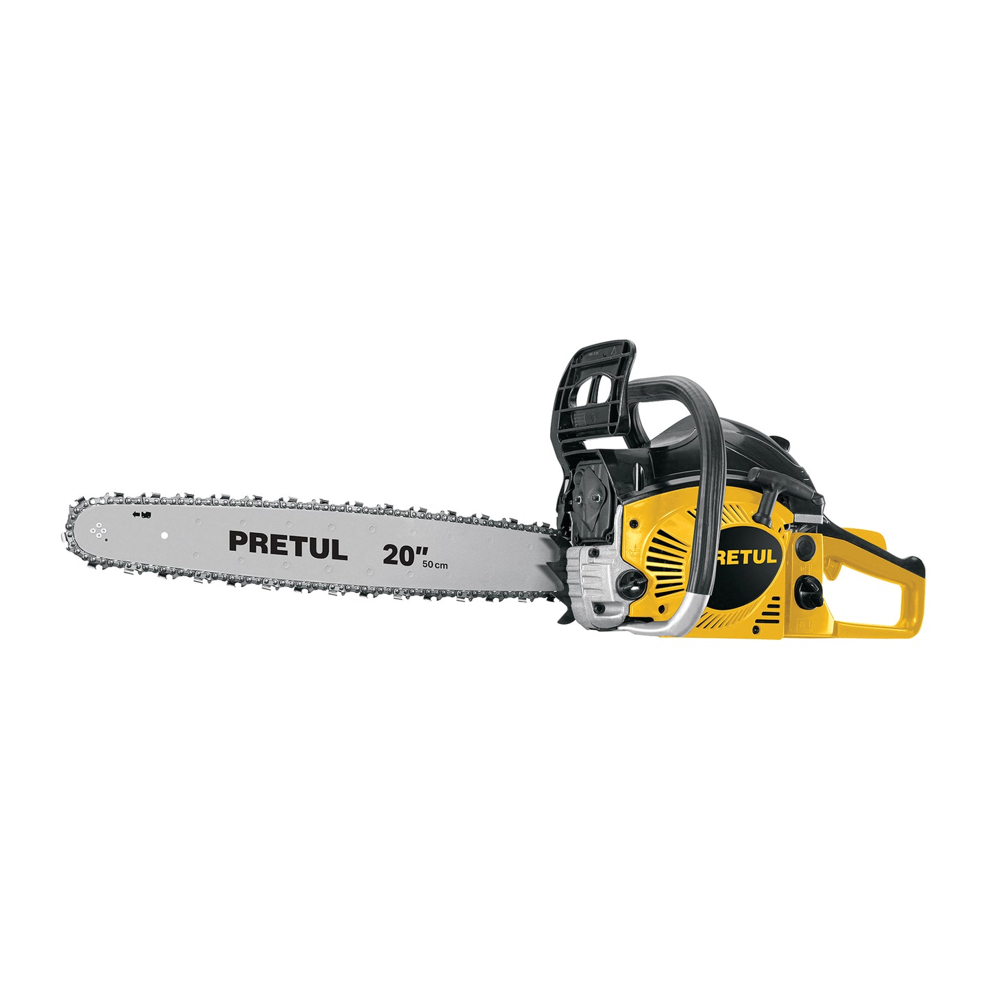 MOTOSIERRA DE GASOLINA PARA USO AGRÍCOLA, 52 CC, 20", PRETUL