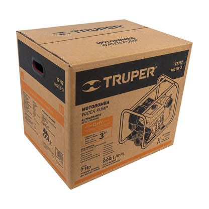 Motobomba Autocebante 3' X 3' A Gasolina 7 HP, TRUPER