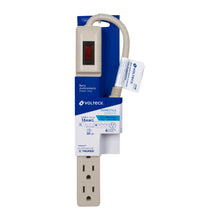 Regleta (Multicontacto) 16 AWG DOMÉSTICO 6 ENTRADAS, VOLTECK