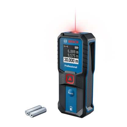 MEDIDOR LASER GLM 30 ALCANCE 30 MTS UTILIZA BATERIAS AAA, BOSCH