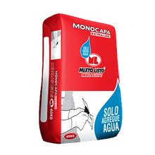 Monocapa Blanco Extra Liso Mixto Listo 40 kg