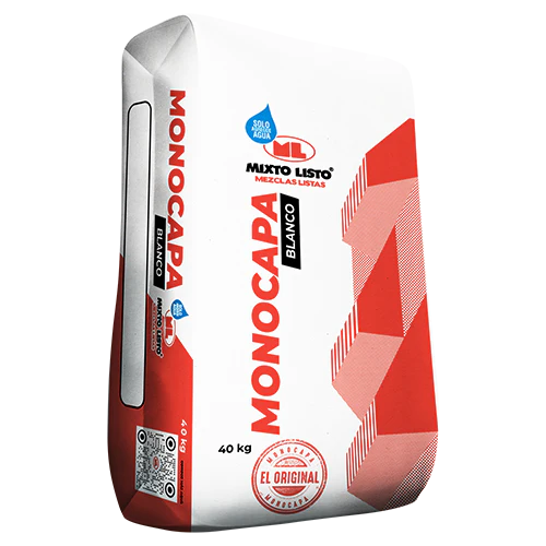 Monocapa Blanco Mixto Listo 40 kg