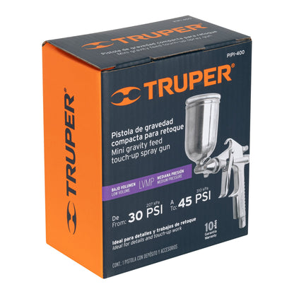 Pistola Compacta P/Retoque LVMP Vaso Alum, 0.5 MM, TRUPER